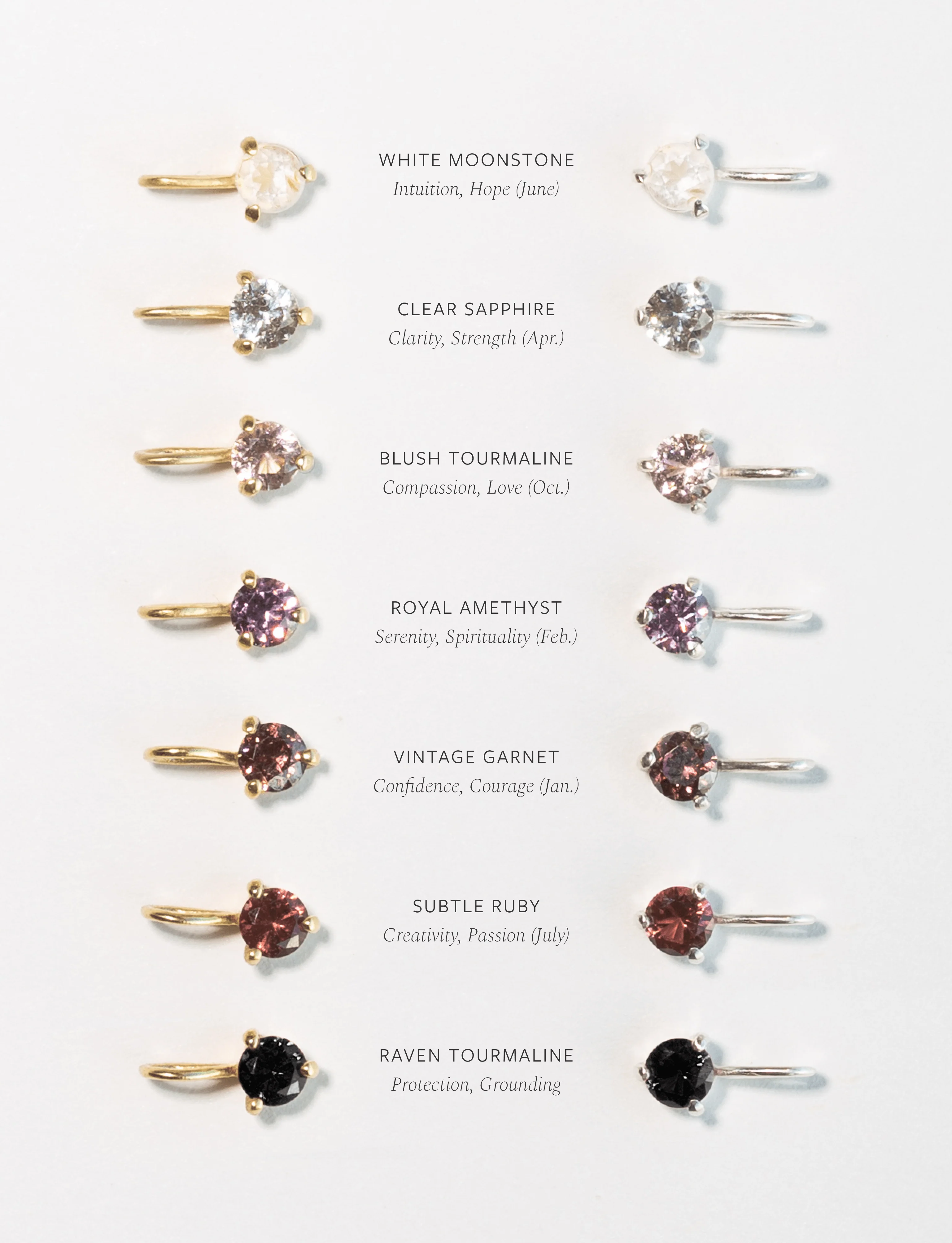 GLDN Aura Pendant Birthstone Charm Necklace - Image 2