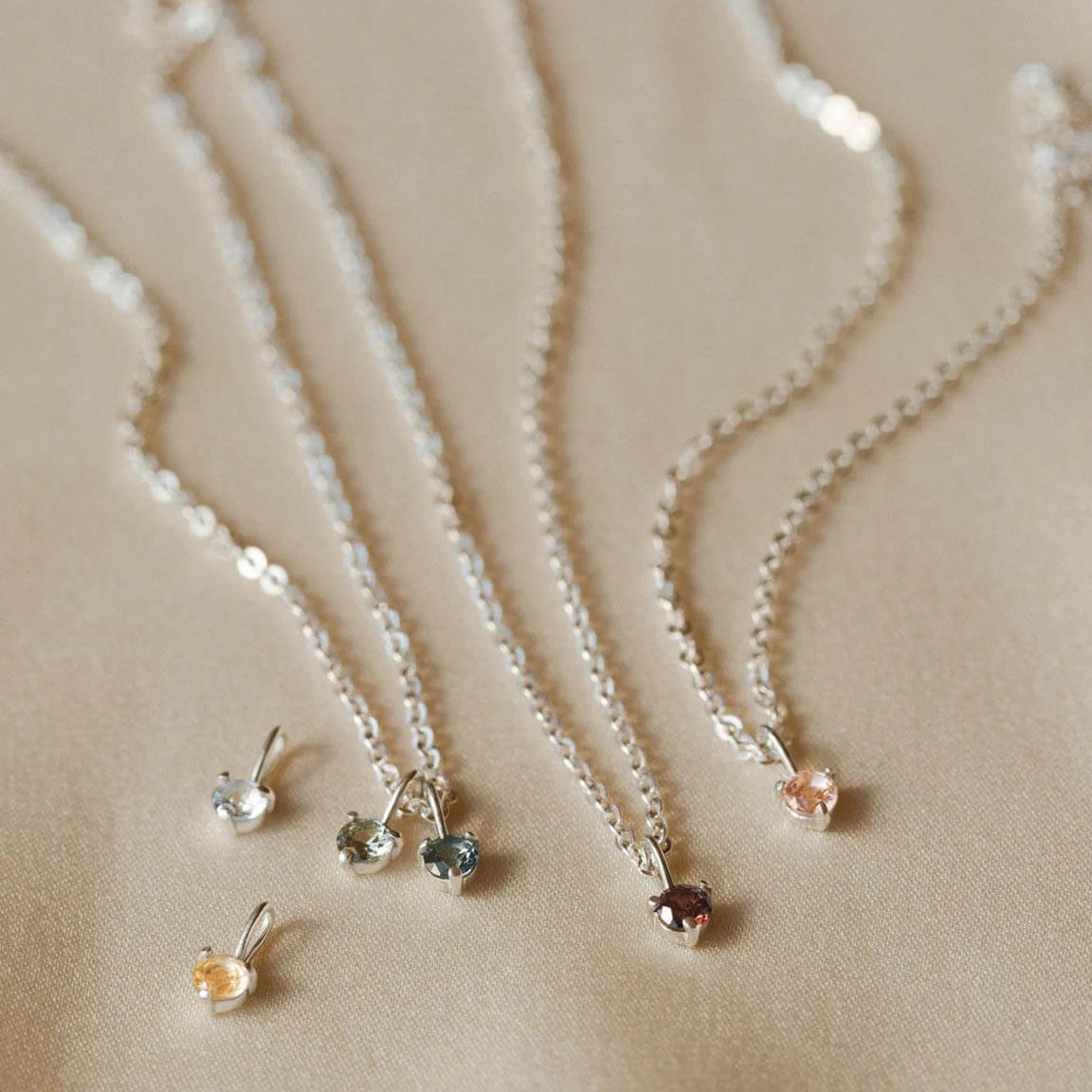 GLDN Aura Pendant Birthstone Charm Necklace - Image 4