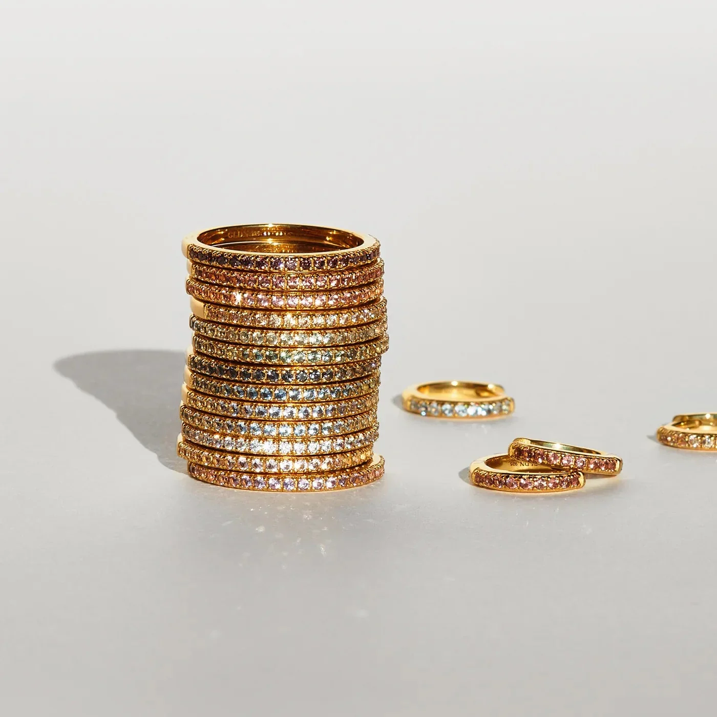 GLDN Aura Birthstone Huggie Hoops - Image 10