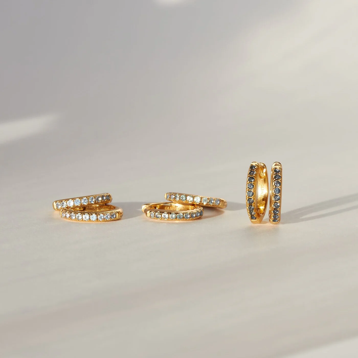 GLDN Aura Birthstone Huggie Hoops - Image 3