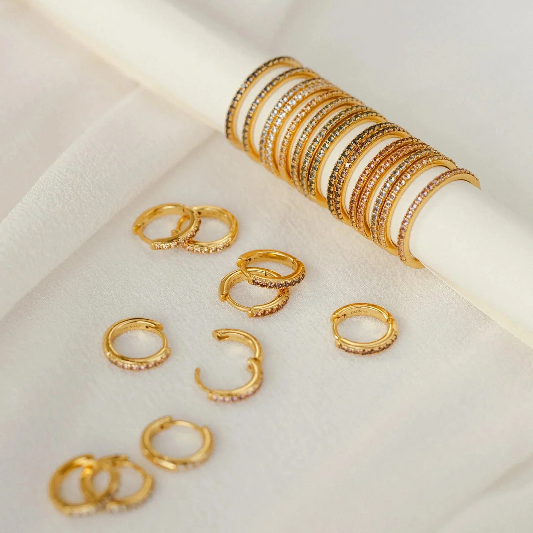 GLDN Aura Birthstone Huggie Hoops - Image 9